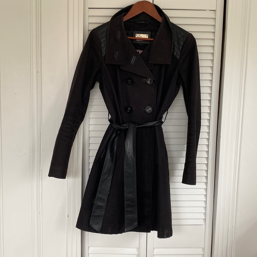 Mackage Size M black trench coat